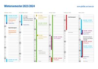 Studienkalender für das Studienjahr 2023/24